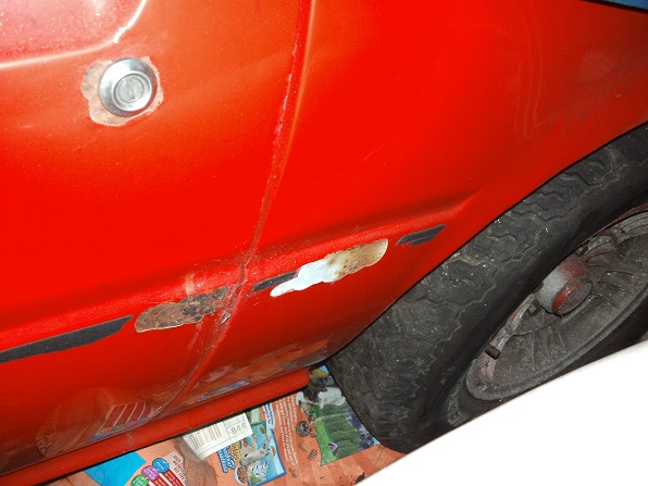 Bit of old repair work needs attention