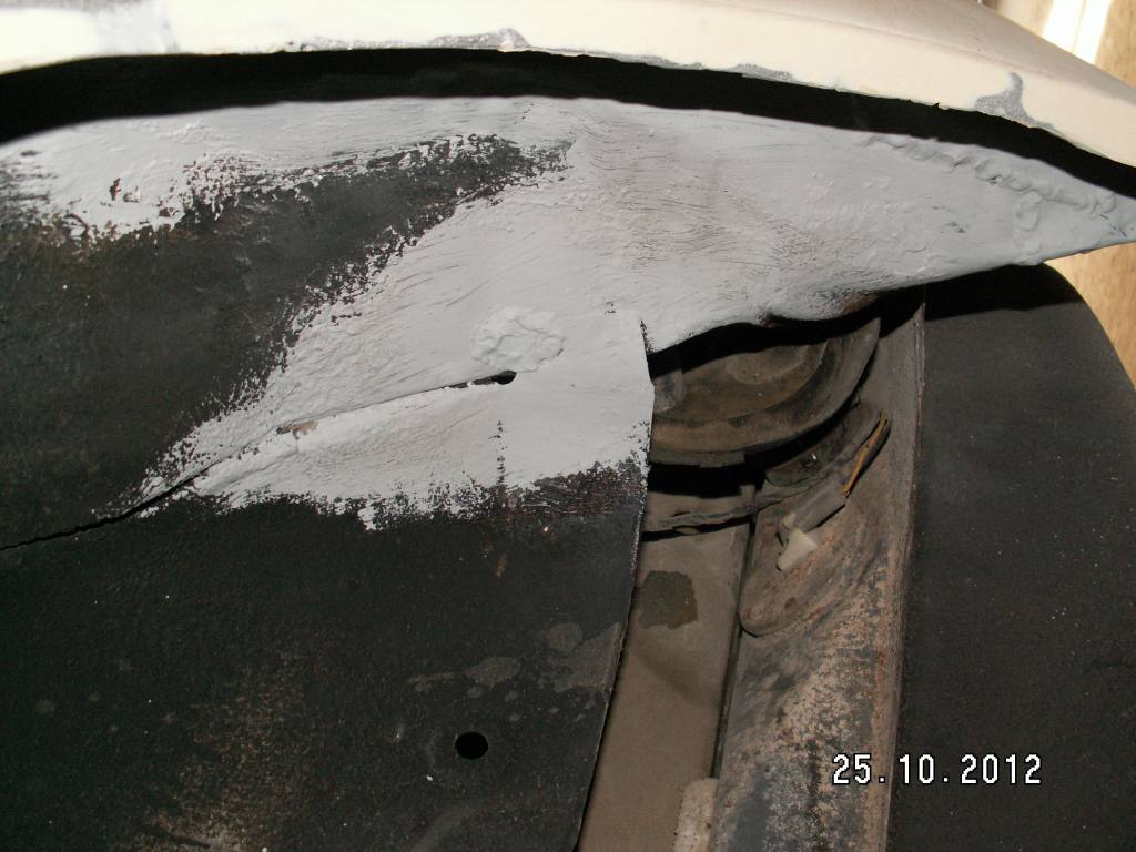 Wheel arches had to be restored (they were quite rusty)