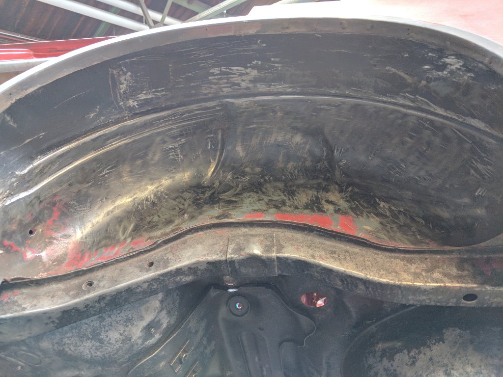 Going to smooth the wheel arches