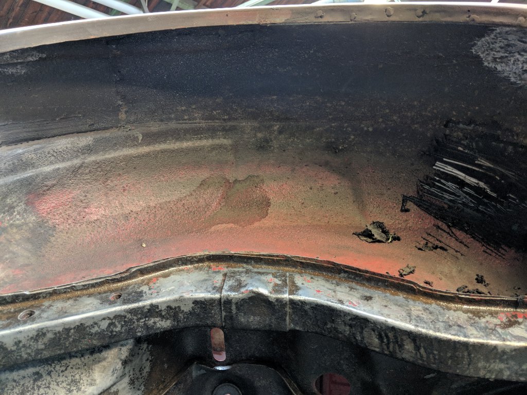 Before scraping the sealant away on the arches