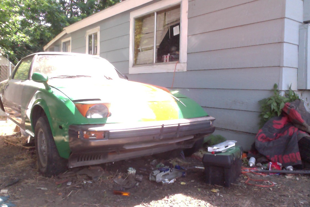 The front end also needing Clear coat.